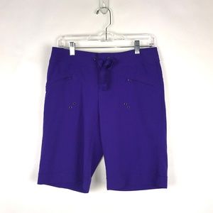 Athleta Purple Bermuda Walking Shorts 4